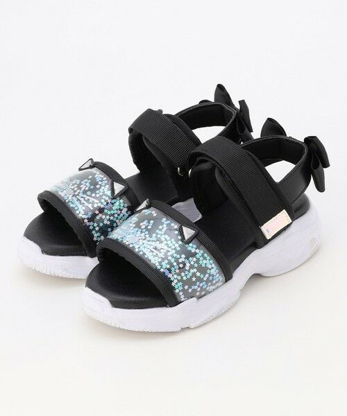 ANY / エニィ サンダル | シャラシャラ厚底ニャンダル（ブラック）