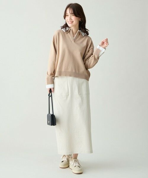 ANY / エニィ ミニ・ひざ丈スカート | ベイカーチノスカート | 詳細3