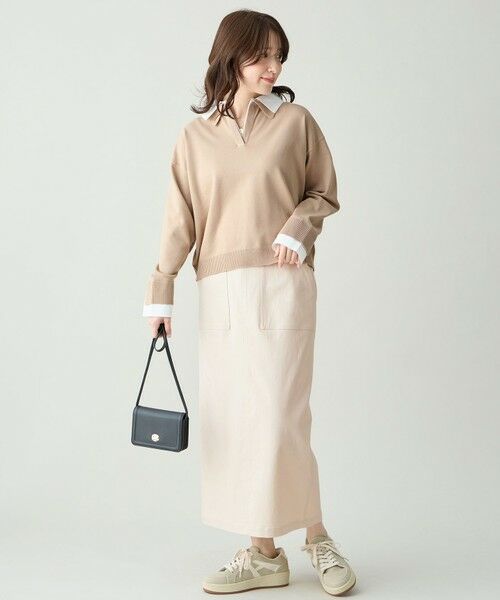 ANY / エニィ ミニ・ひざ丈スカート | ベイカーチノスカート | 詳細7