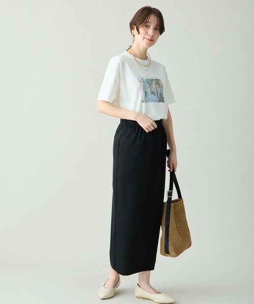 ANY / エニィ ミニ・ひざ丈スカート | テレコナロースカート | 詳細2