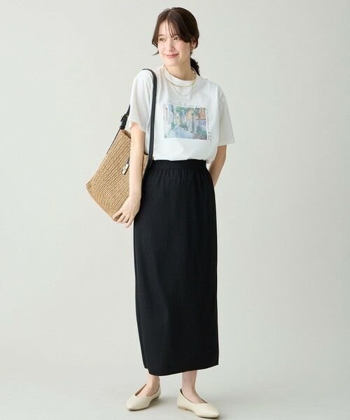 ANY / エニィ ミニ・ひざ丈スカート | テレコナロースカート | 詳細4