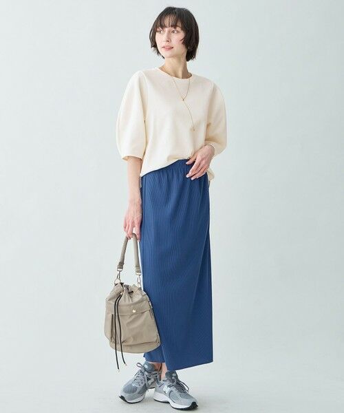 ANY / エニィ ミニ・ひざ丈スカート | テレコナロースカート | 詳細9