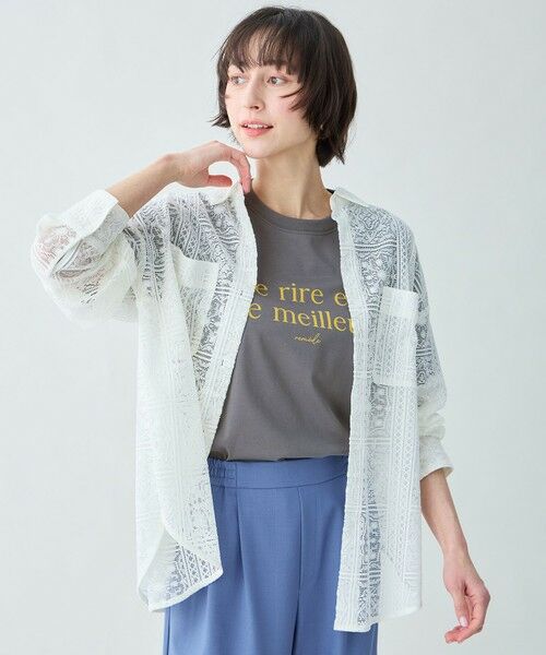 ANY / エニィ シャツ・ブラウス | レースオーバーシャツ | 詳細3