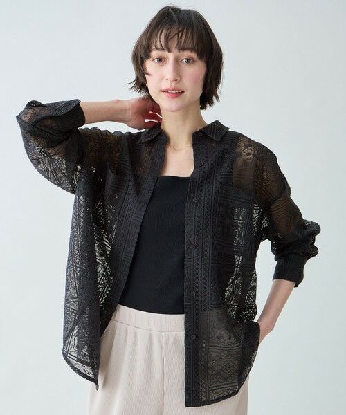 ANY / エニィ シャツ・ブラウス | レースオーバーシャツ | 詳細8