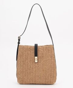 ANY / エニィ ショルダーバッグ | フェイクラフィアワンショルダーバッグ