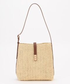 ANY / エニィ ショルダーバッグ | フェイクラフィアワンショルダーバッグ