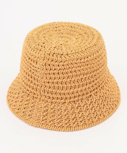 ANY / エニィ ハット | フェイクラフィアニットバケット | 詳細1