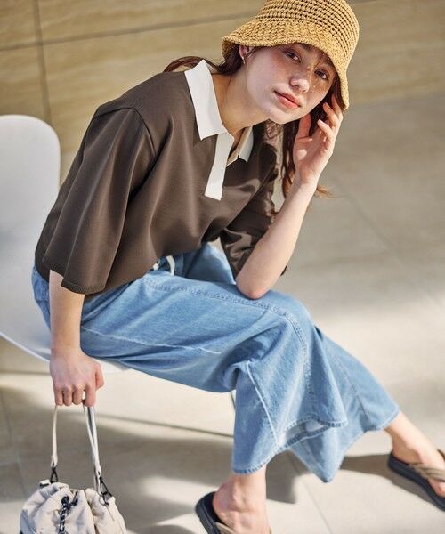 ANY / エニィ ハット | フェイクラフィアニットバケット | 詳細5