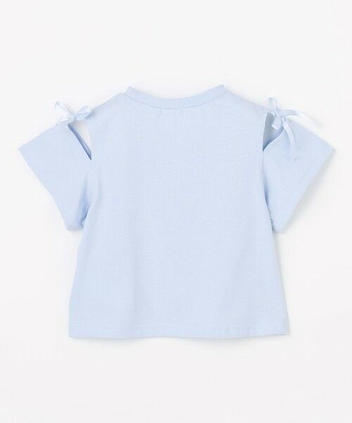 ANY / エニィ カットソー | 【洗濯機可能】肩あき ロゴ刺繍Tシャツ | 詳細13