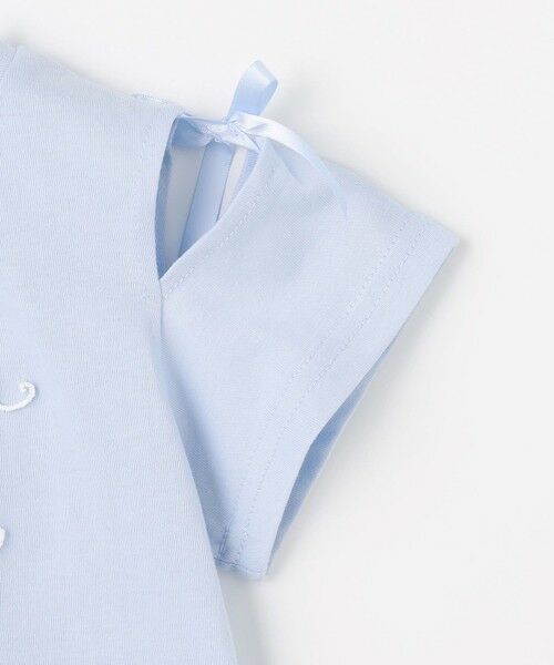 ANY / エニィ カットソー | 【洗濯機可能】肩あき ロゴ刺繍Tシャツ | 詳細16