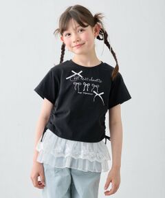 ANY / エニィ カットソー | 【洗濯機可能】ドロスト 裾リボンTシャツ
