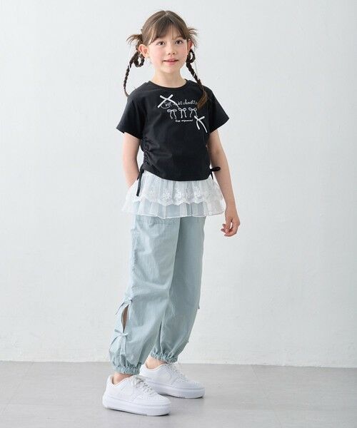 ANY / エニィ カットソー | 【洗濯機可能】ドロスト 裾リボンTシャツ | 詳細2