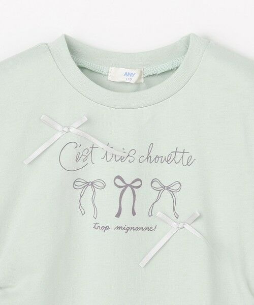 ANY / エニィ カットソー | 【洗濯機可能】ドロスト 裾リボンTシャツ | 詳細13
