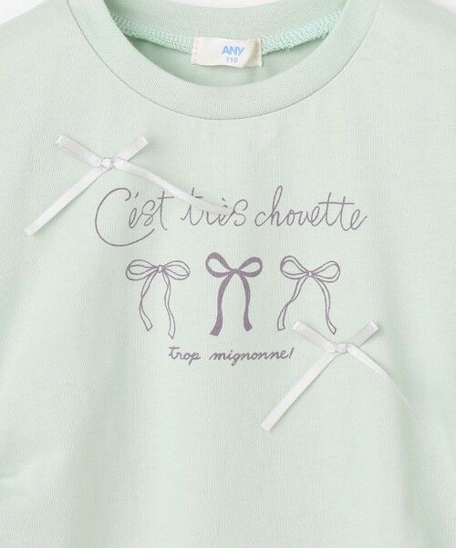 ANY / エニィ カットソー | 【洗濯機可能】ドロスト 裾リボンTシャツ | 詳細14