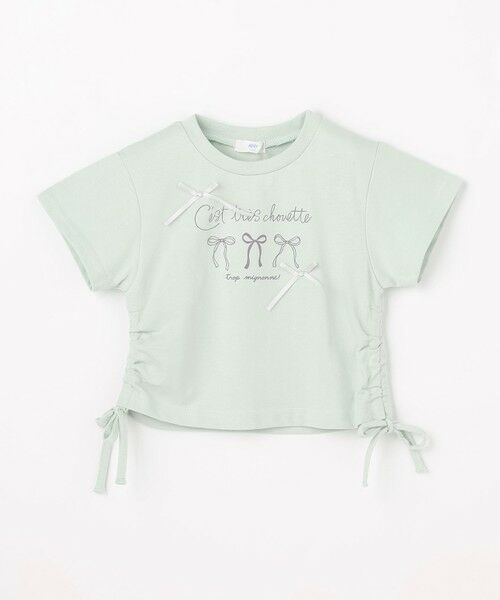 ANY / エニィ カットソー | 【洗濯機可能】ドロスト 裾リボンTシャツ | 詳細11