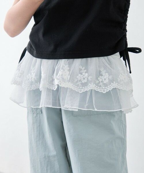 ANY / エニィ キャミソール・チューブトップ | 【洗濯機可能/吸汗速乾】裾レース ドライタッチ キャミソール（オフホワイト）