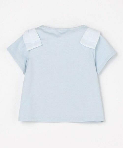 ANY / エニィ カットソー | 【綿100%】肩リボン×ラインストーンロゴ 半袖Tシャツ | 詳細16