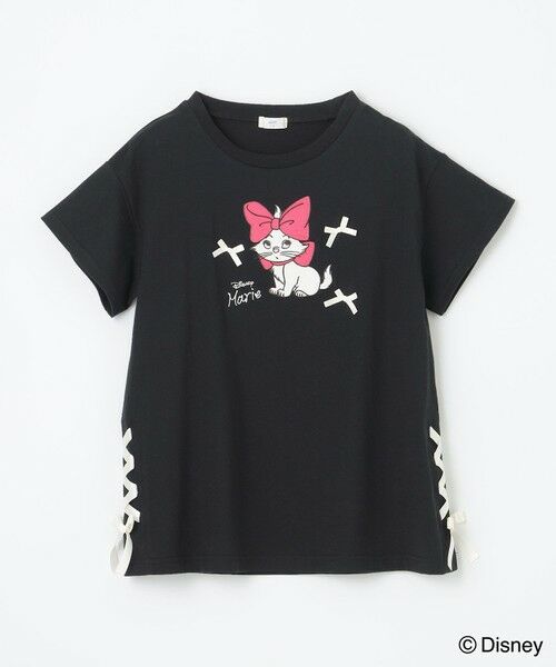 ANY / エニィ カットソー | 【ディズニー/マリー】レースアップ オーバー半袖Tシャツ | 詳細4