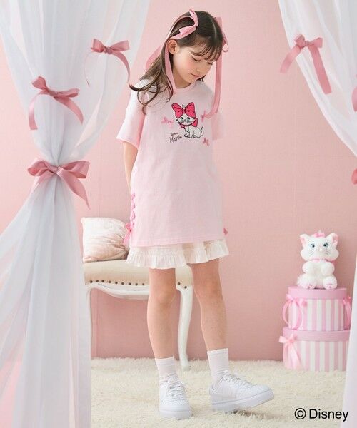 ANY / エニィ カットソー | 【ディズニー/マリー】レースアップ オーバー半袖Tシャツ | 詳細6