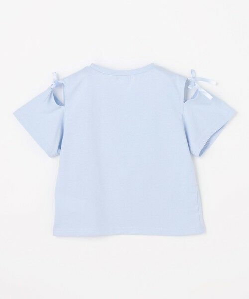 ANY / エニィ カットソー | 【洗濯機可能】肩あき ロゴ刺繍Tシャツ | 詳細13