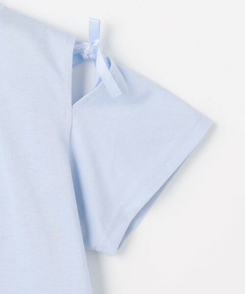 ANY / エニィ カットソー | 【洗濯機可能】肩あき ロゴ刺繍Tシャツ | 詳細16