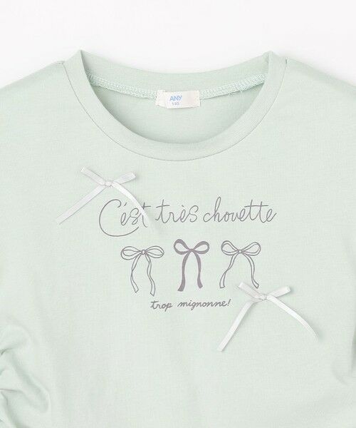 ANY / エニィ カットソー | 【洗濯機可能】ドロスト 裾リボンTシャツ | 詳細13