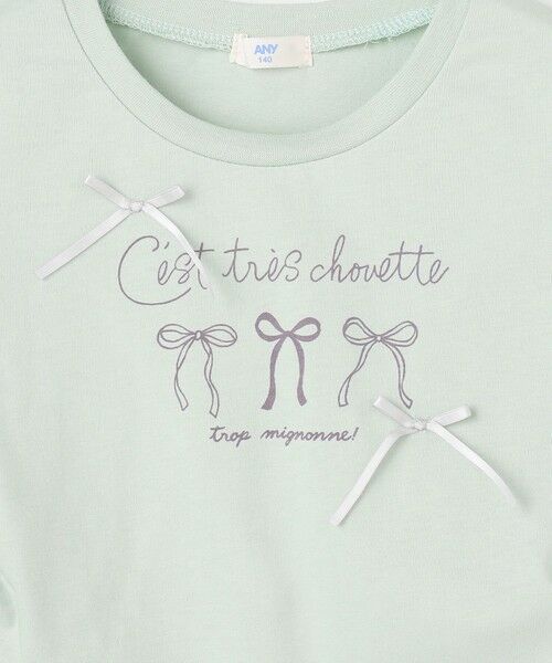 ANY / エニィ カットソー | 【洗濯機可能】ドロスト 裾リボンTシャツ | 詳細14