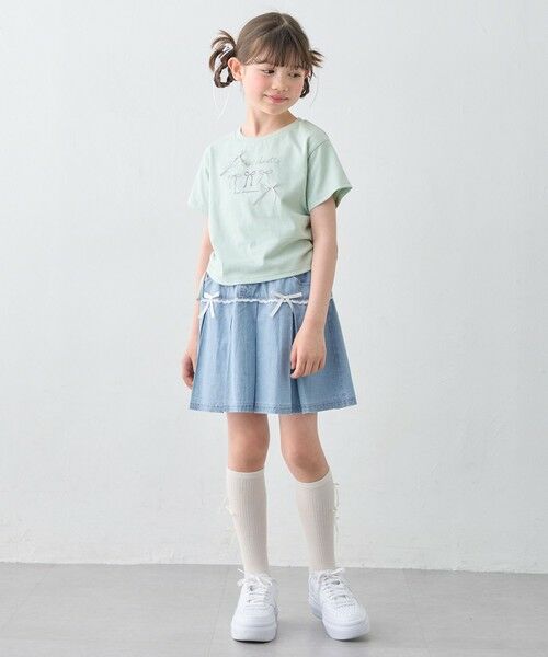 ANY / エニィ カットソー | 【洗濯機可能】ドロスト 裾リボンTシャツ | 詳細8