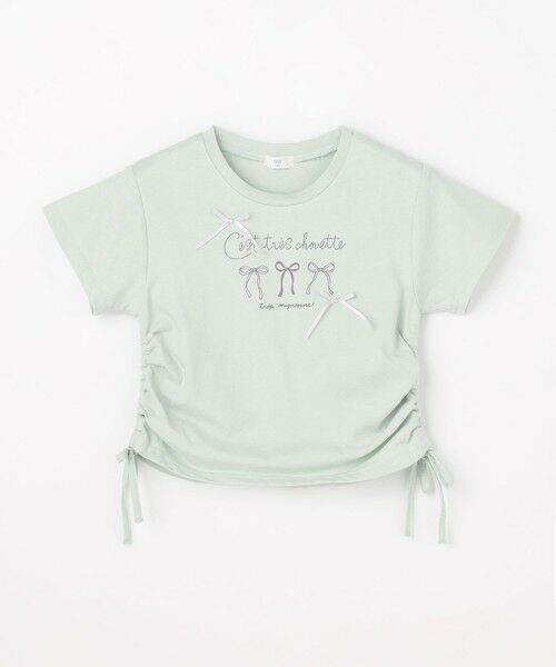 ANY / エニィ カットソー | 【洗濯機可能】ドロスト 裾リボンTシャツ | 詳細11