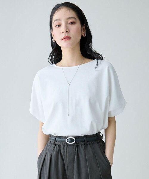 ANY / エニィ カットソー | プレミアムコットンコクーンプルオーバー（オフ）