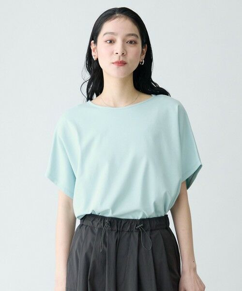 ANY / エニィ カットソー | プレミアムコットンコクーンプルオーバー（ライトブルー）