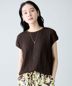 ANY / エニィ カットソー | レースフレンチスリーブプルオーバー