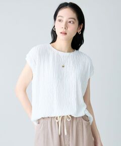 ANY / エニィ カットソー | レースフレンチスリーブプルオーバー