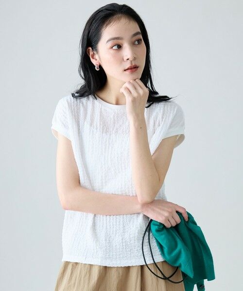 ANY / エニィ カットソー | レースフレンチスリーブプルオーバー | 詳細4