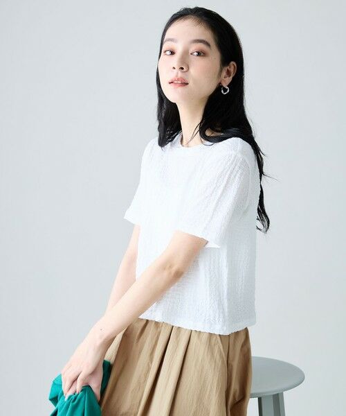 ANY / エニィ カットソー | レースショート丈Tシャツ | 詳細2