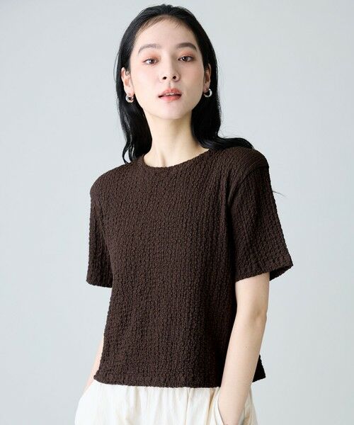 ANY / エニィ カットソー | レースショート丈Tシャツ | 詳細8