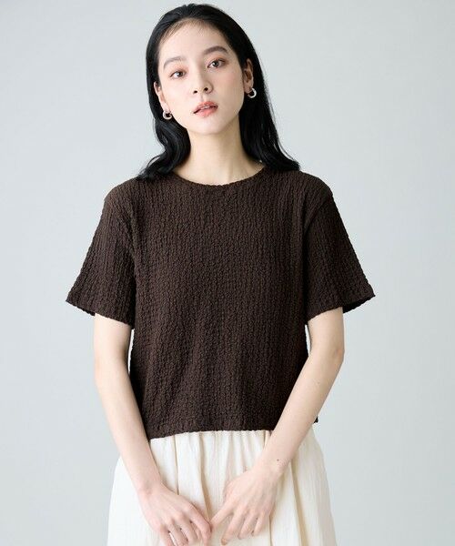 ANY / エニィ カットソー | レースショート丈Tシャツ | 詳細9