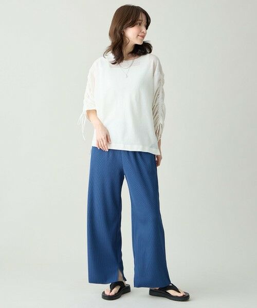 ANY / エニィ ニット・セーター | シアーシャーリングスリーブニット | 詳細4