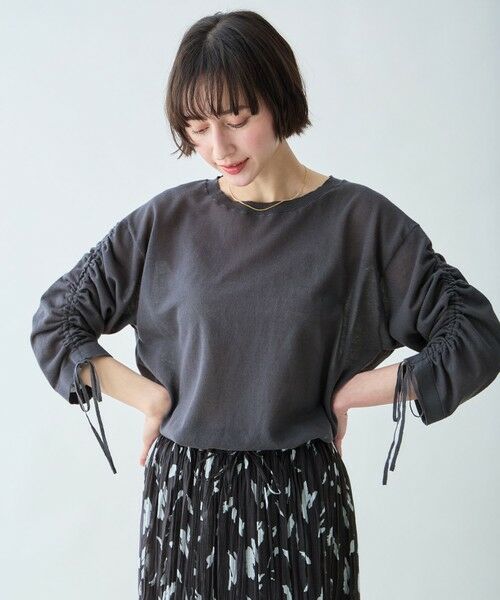 ANY / エニィ ニット・セーター | シアーシャーリングスリーブニット | 詳細6