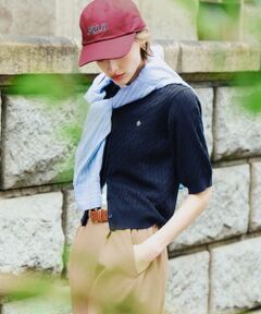 ANY / エニィ ニット・セーター | 【POLO BCS別注】ケーブルニットポロ