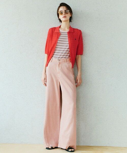 ANY / エニィ ニット・セーター | 【POLO BCS別注】ケーブルニットポロ | 詳細1