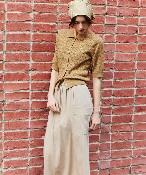 ANY / エニィ ニット・セーター | 【POLO BCS別注】ケーブルニットポロ | 詳細3