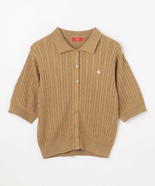 ANY / エニィ ニット・セーター | 【POLO BCS別注】ケーブルニットポロ | 詳細4