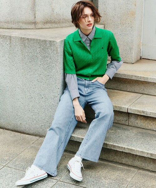 ANY / エニィ ニット・セーター | 【POLO BCS別注】ケーブルニットポロ | 詳細5