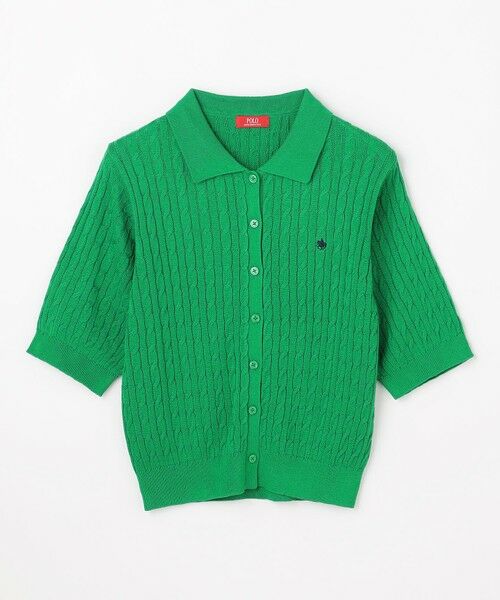 ANY / エニィ ニット・セーター | 【POLO BCS別注】ケーブルニットポロ | 詳細7