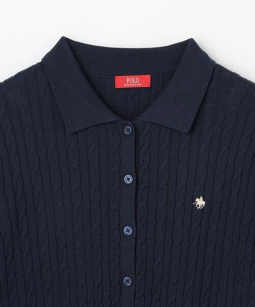 ANY / エニィ ニット・セーター | 【POLO BCS別注】ケーブルニットポロ | 詳細11