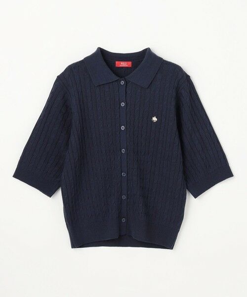 ANY / エニィ ニット・セーター | 【POLO BCS別注】ケーブルニットポロ | 詳細16