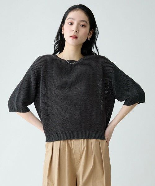 ANY / エニィ ニット・セーター | ラミータッチニットT（スレート）