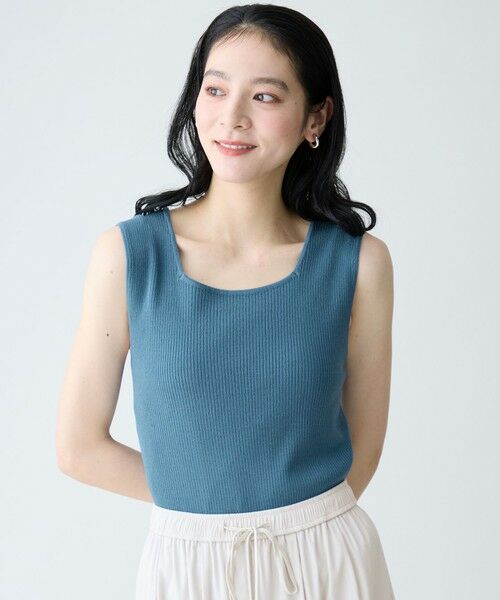 ANY / エニィ ニット・セーター | ニットタンク（ブルー）
