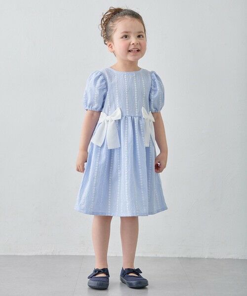 ANY / エニィ ドレス | 【洗濯機可能】サッカー ストライプワンピース | 詳細6